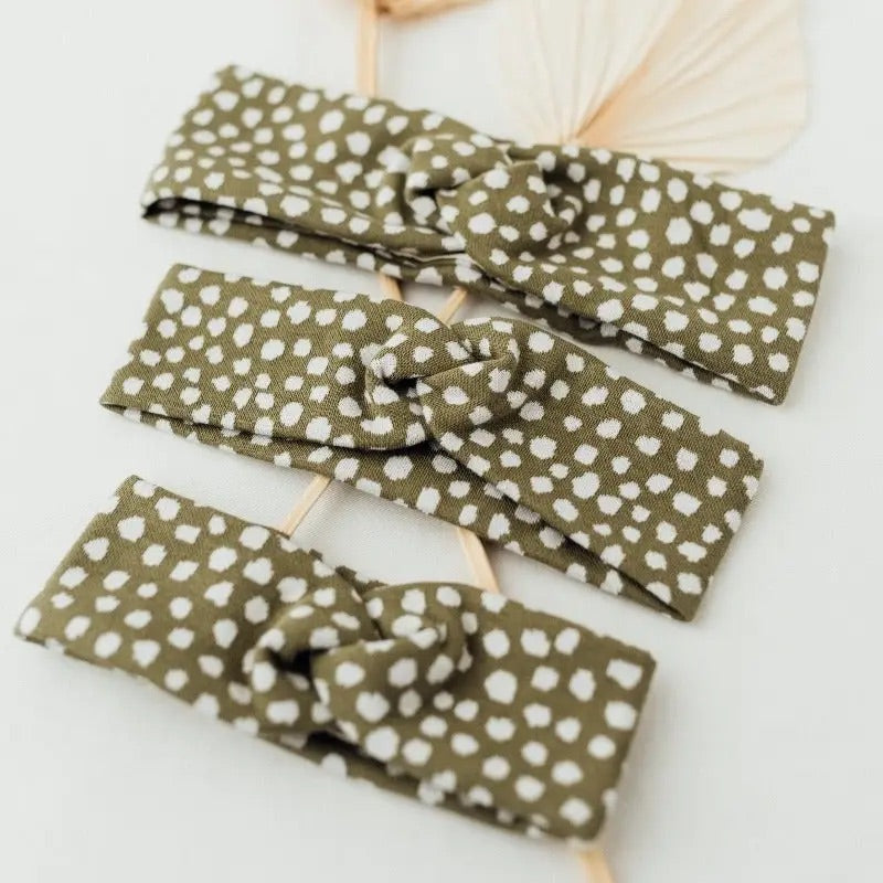 Vimini Fashion Jungle Dots Mini Me Twist headband, Mini