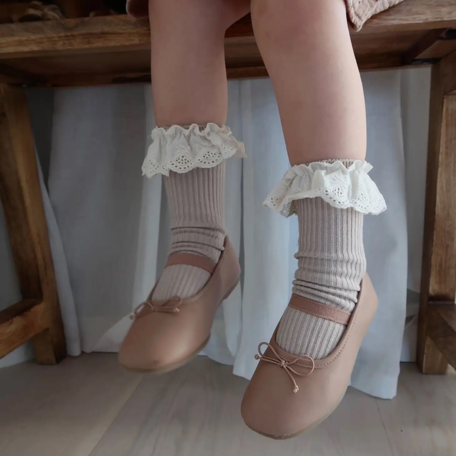 Liv & Loke Signe Socks, Vanilla