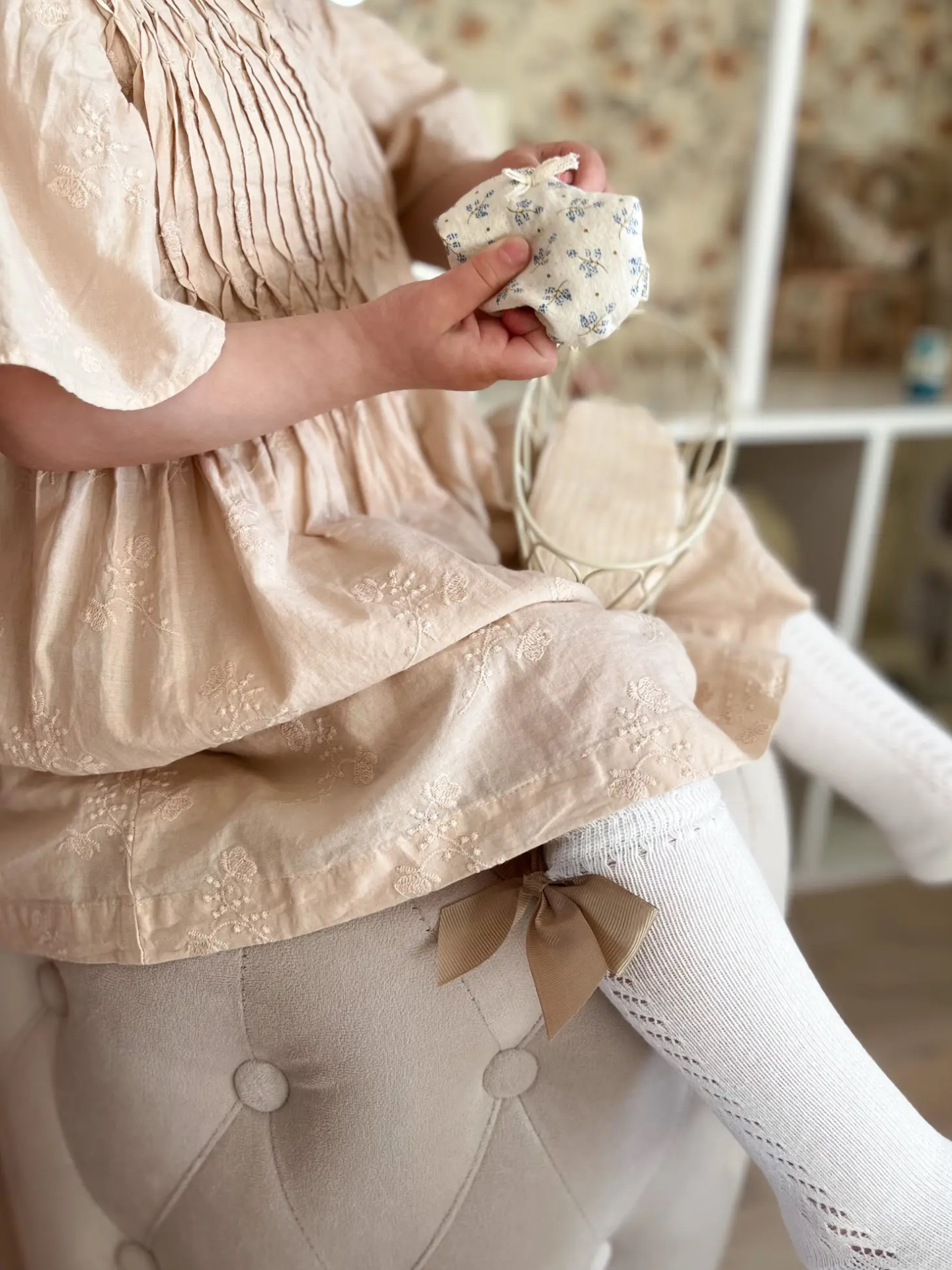 Liv & Loke Elisa socks, Off-white