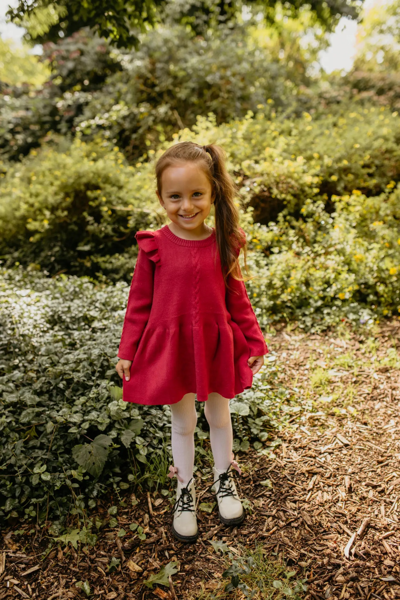 La Olivia Kids Mary tunic dress, Nude