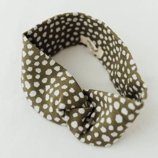 Vimini Fashion Jungle Dots Mini Me Twist Headband, Mama