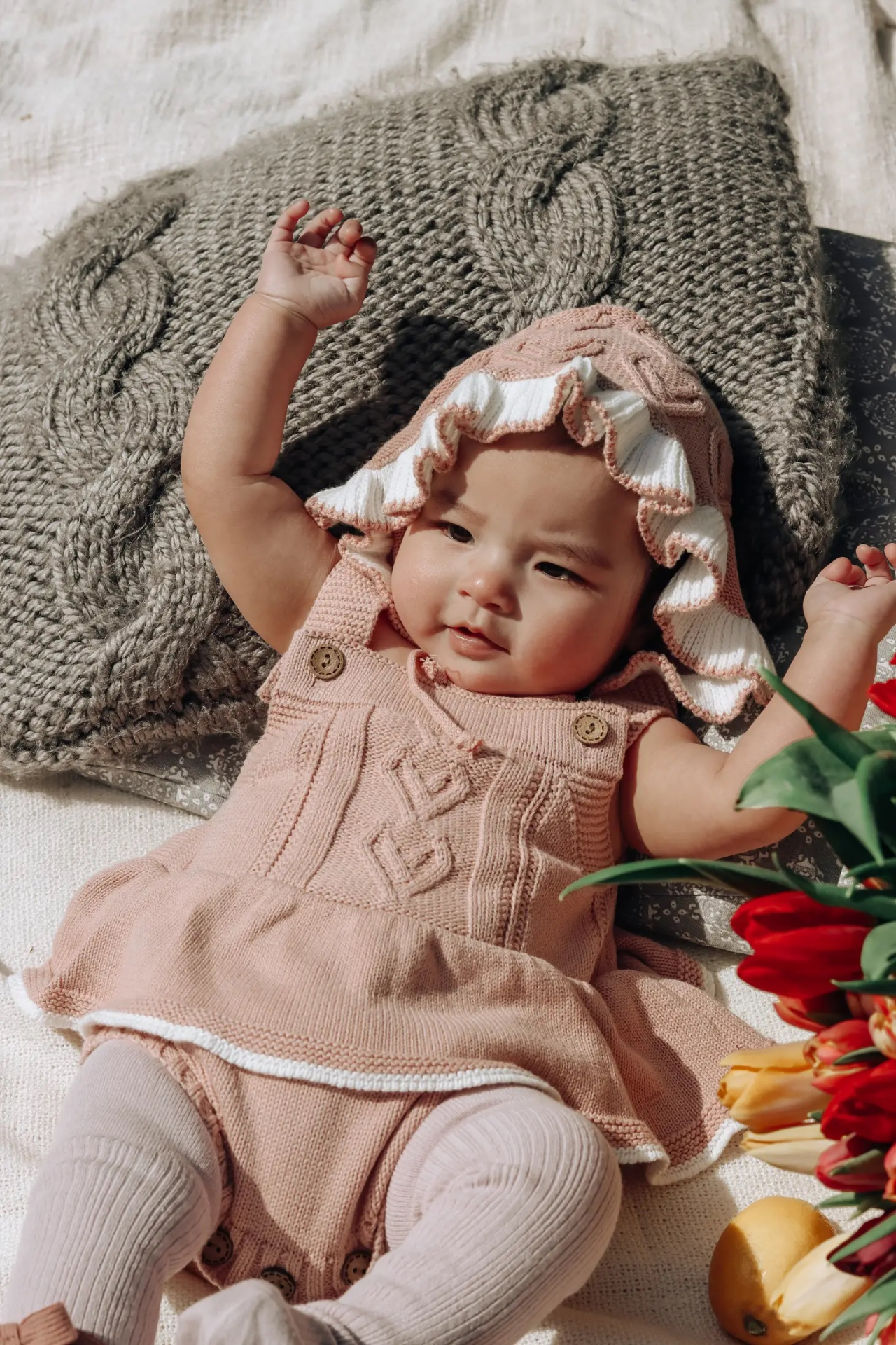 La Olivia Kids Sofia romper + hat