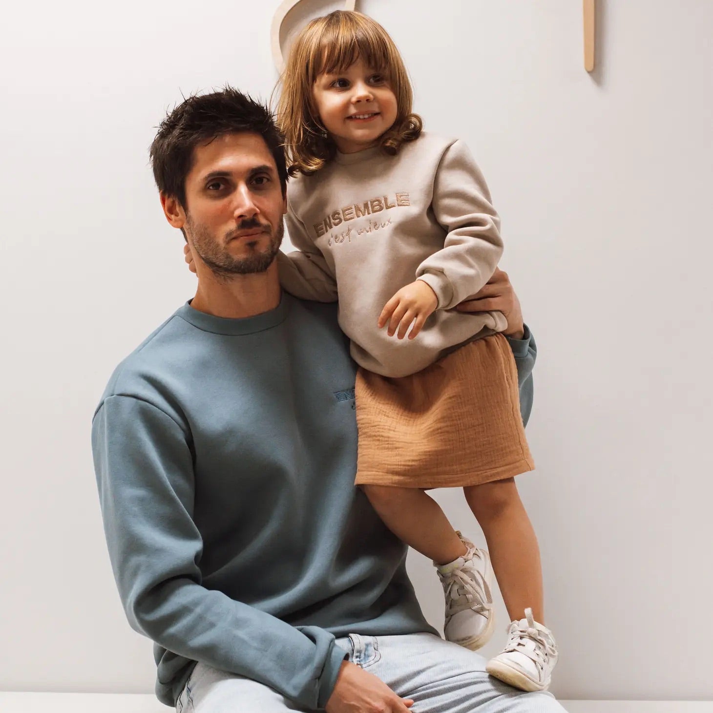 Tiny and Pretty Ensemble sweatshirt dress, Beige