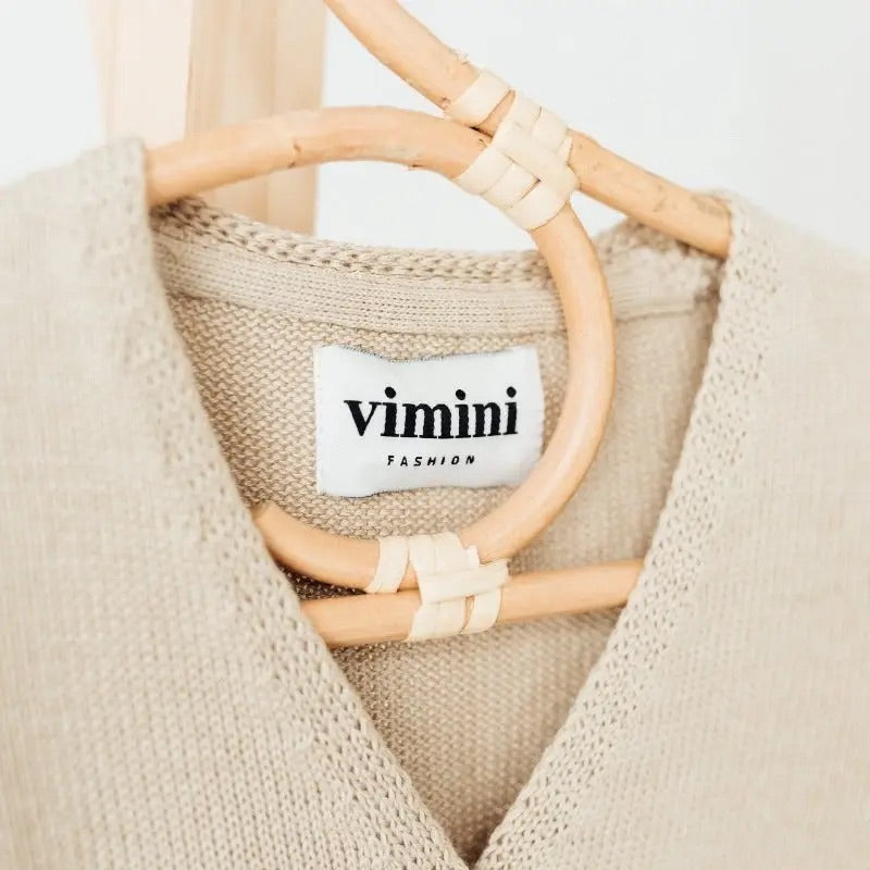 Vimini Fashion Taupe Lover Cardigan, Mini