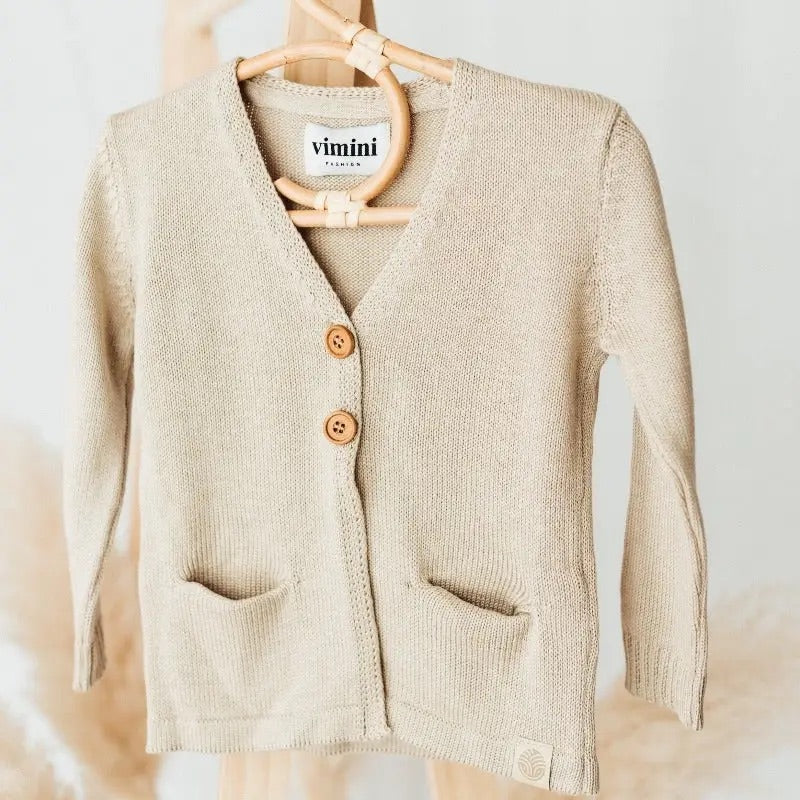 Vimini Fashion Taupe Lover Cardigan, Mini