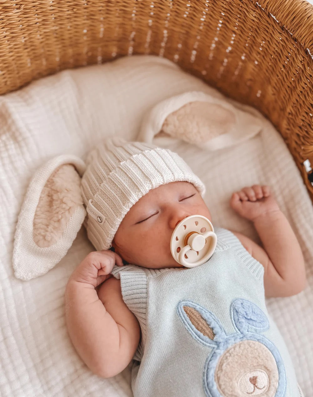Indigo Dreams Sherpa Bunny Beanie - baby beanie with bunny ears