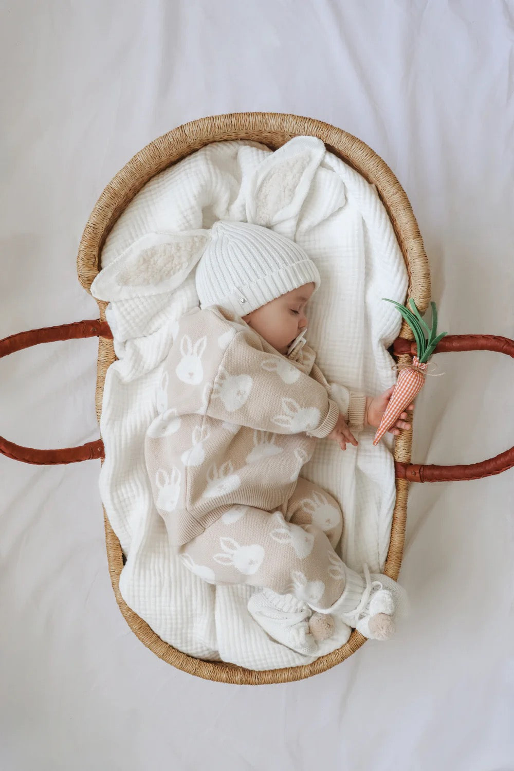 Indigo Dreams Sherpa Bunny Beanie - baby beanie with bunny ears