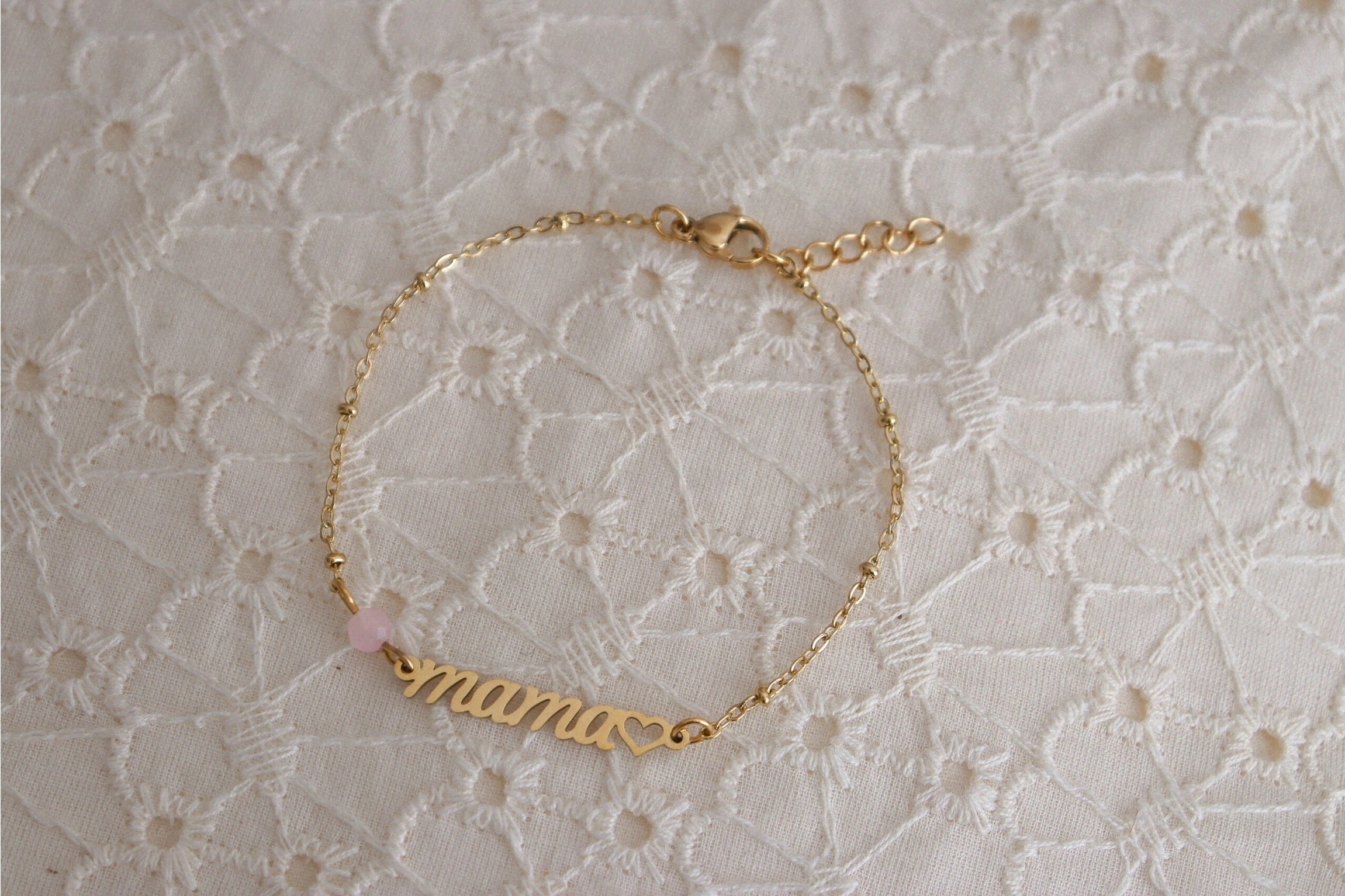 Saint Clairmont Mama & Rose Quartz -rannekoru, Kulta