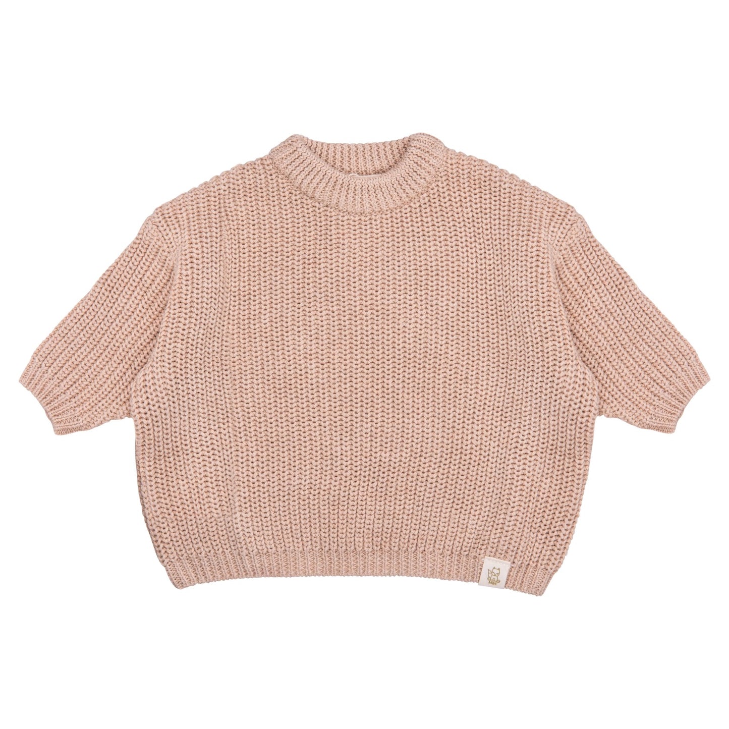 Moalie Big Knit Oversized Sweater -neulepusero vauvalle, Beige