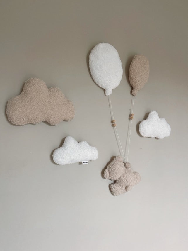Little Loua Bouclé Teddy Wall Decoration Set