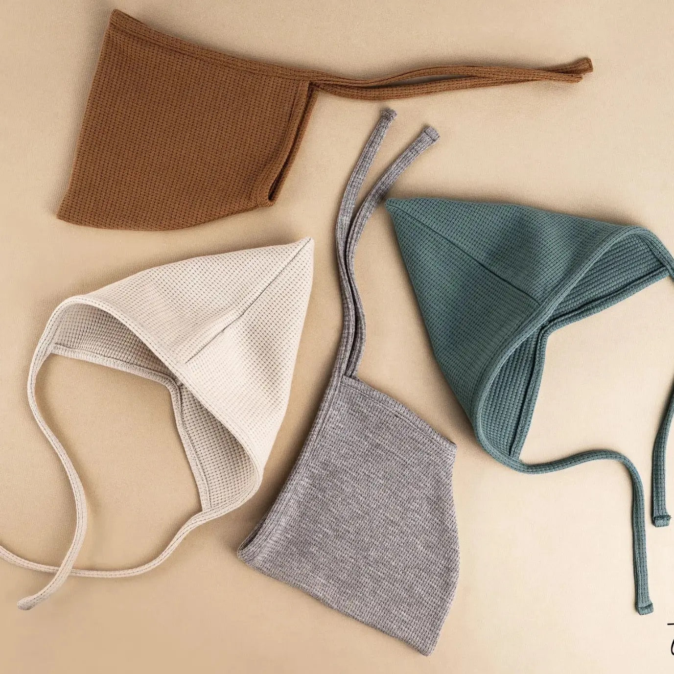 TISU Baby Pixie Bonnet, Oat or Ecru