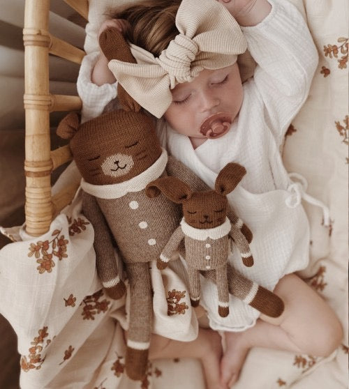 Main Sauvage Bunny Plush Toy, Oat Jumpsuit