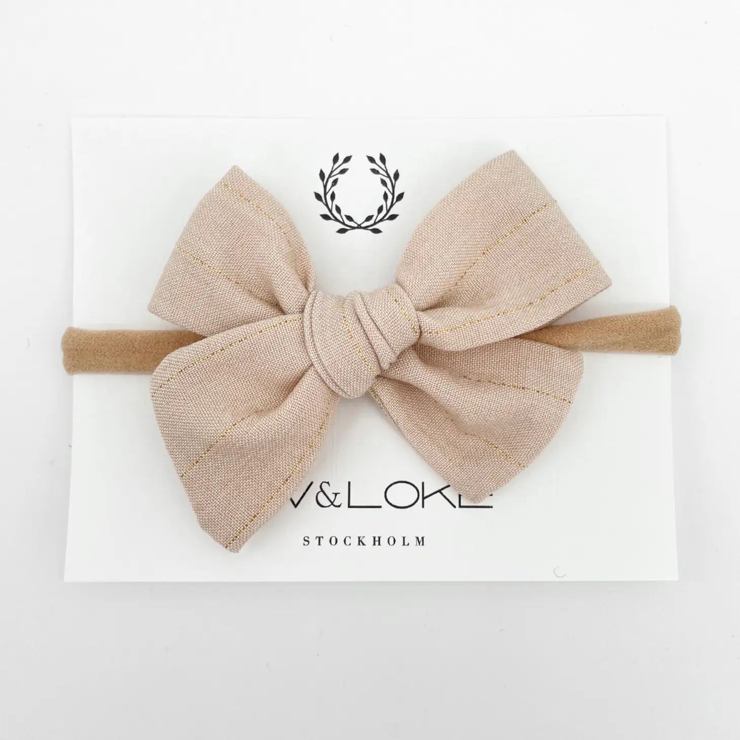 Liv & Loke Ester bow headband, Goldie