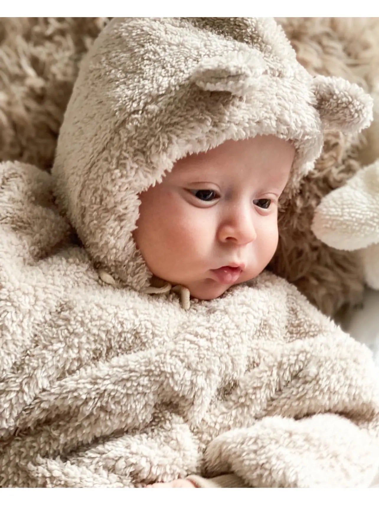 Ada Baby Teddy Ears hat, Beige