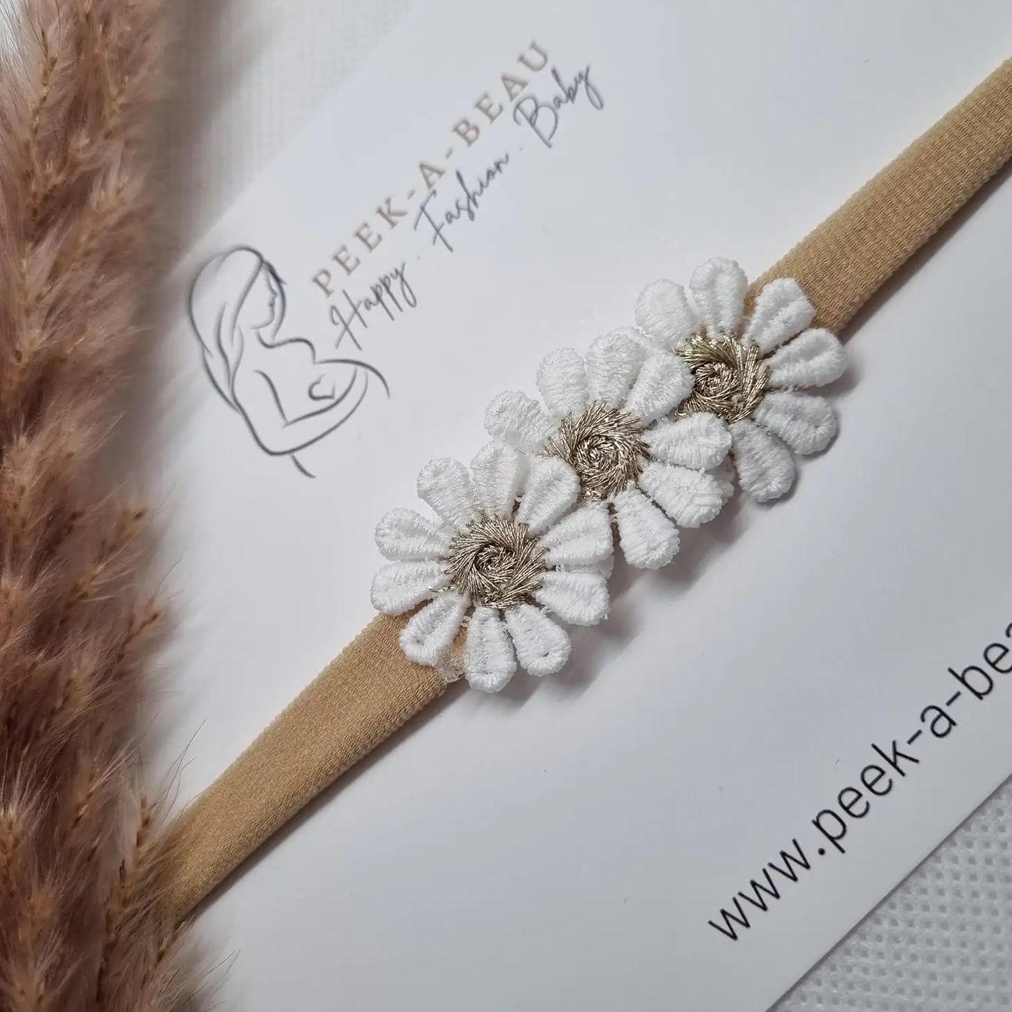 Studio Frommie Daisy Gold Flower Headband
