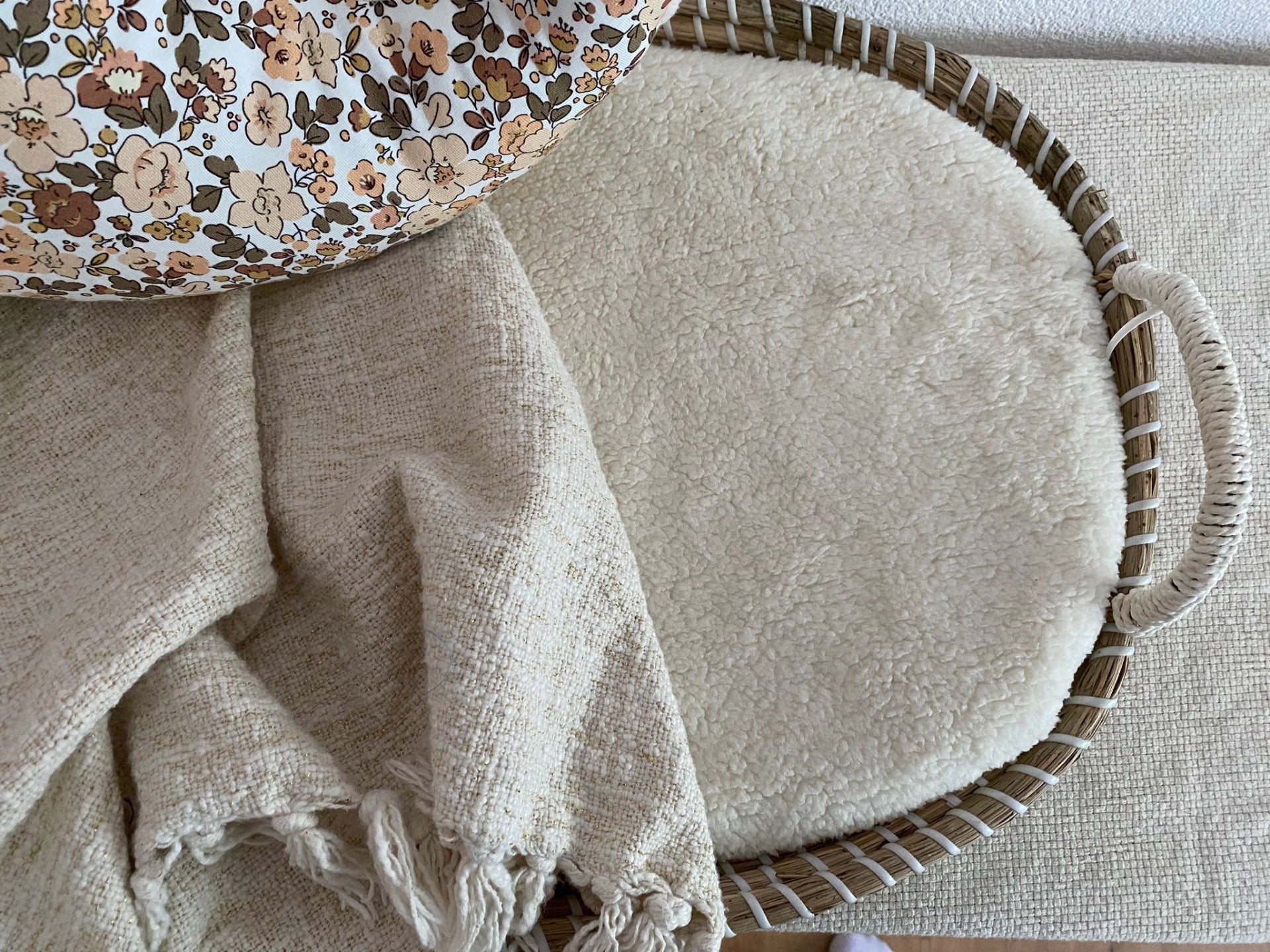 The Label Nederland Teddy cover for bassinet or regular changing mat