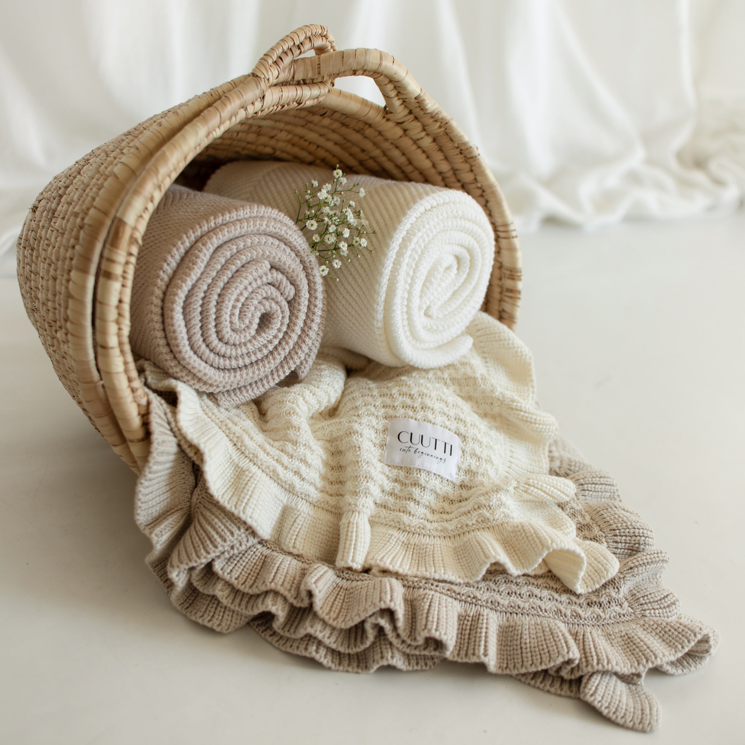 CUUTTI Bambupeitto Ballerina, Ivory tai Beige
