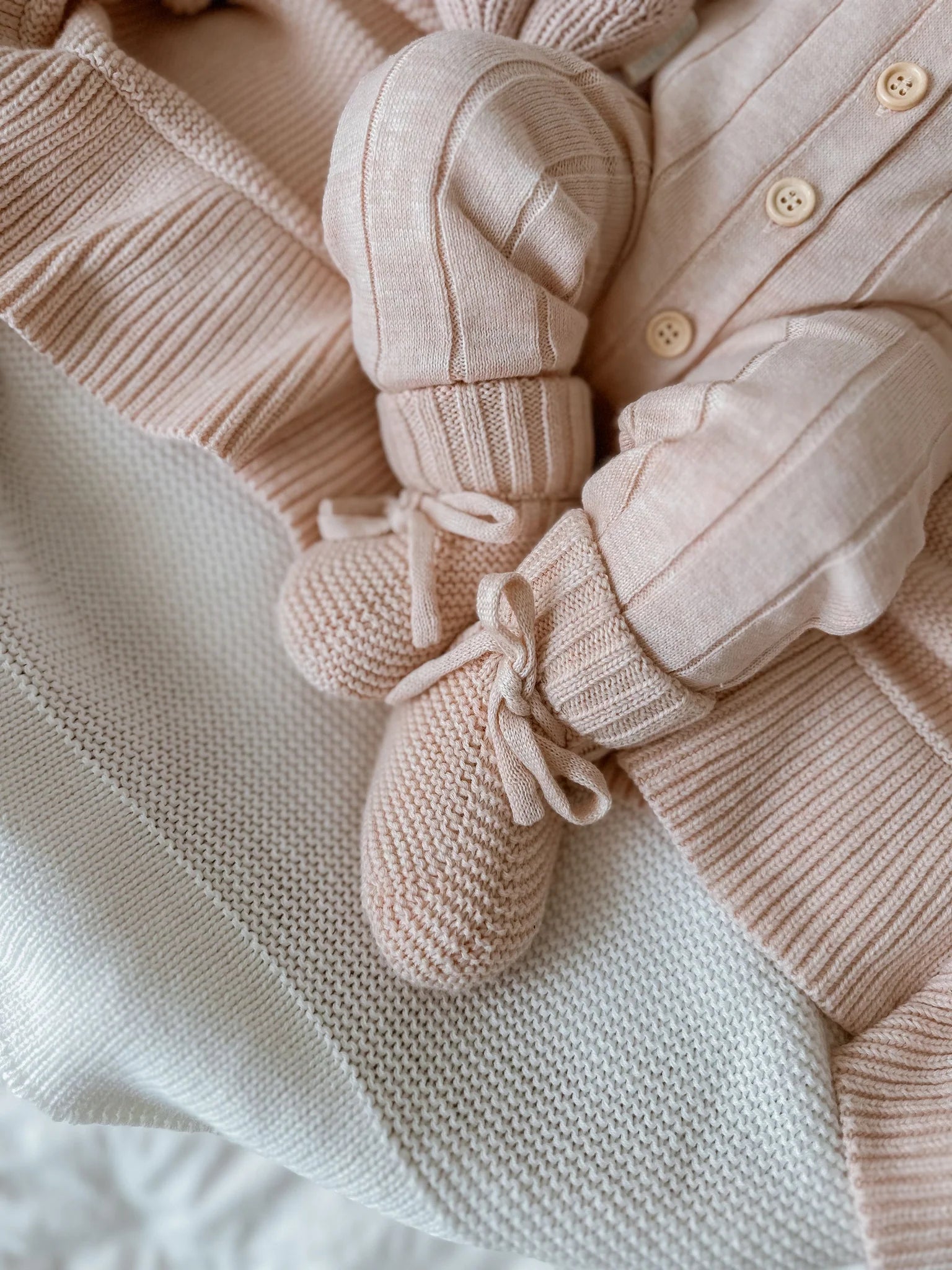 Mini Knit Booties vauvan neuletossut