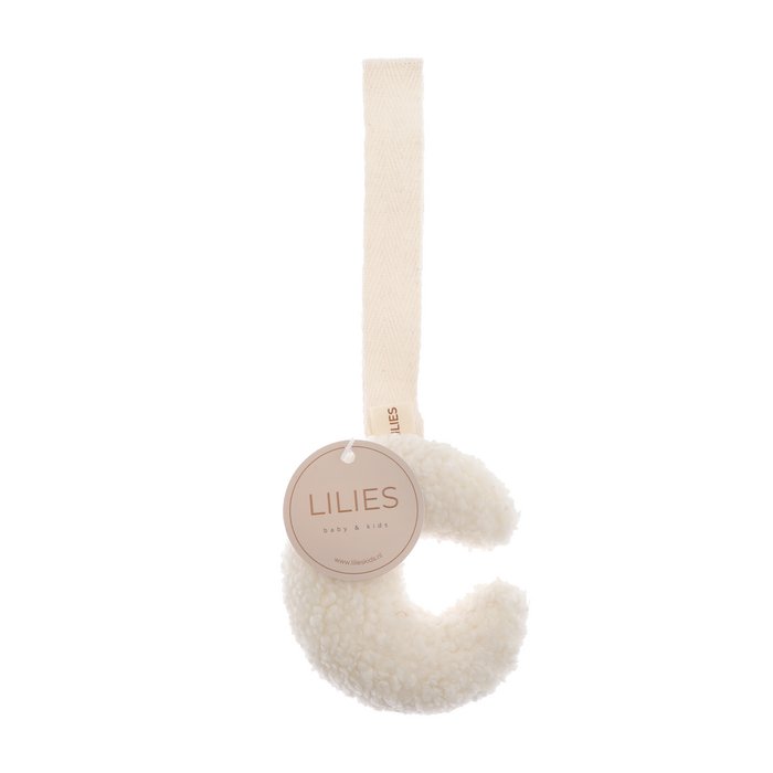 Lilies Kids Teddy Moon Pacifier, White