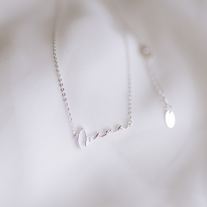 Vimini Fashion Mama Collection Mama Necklace, Silver