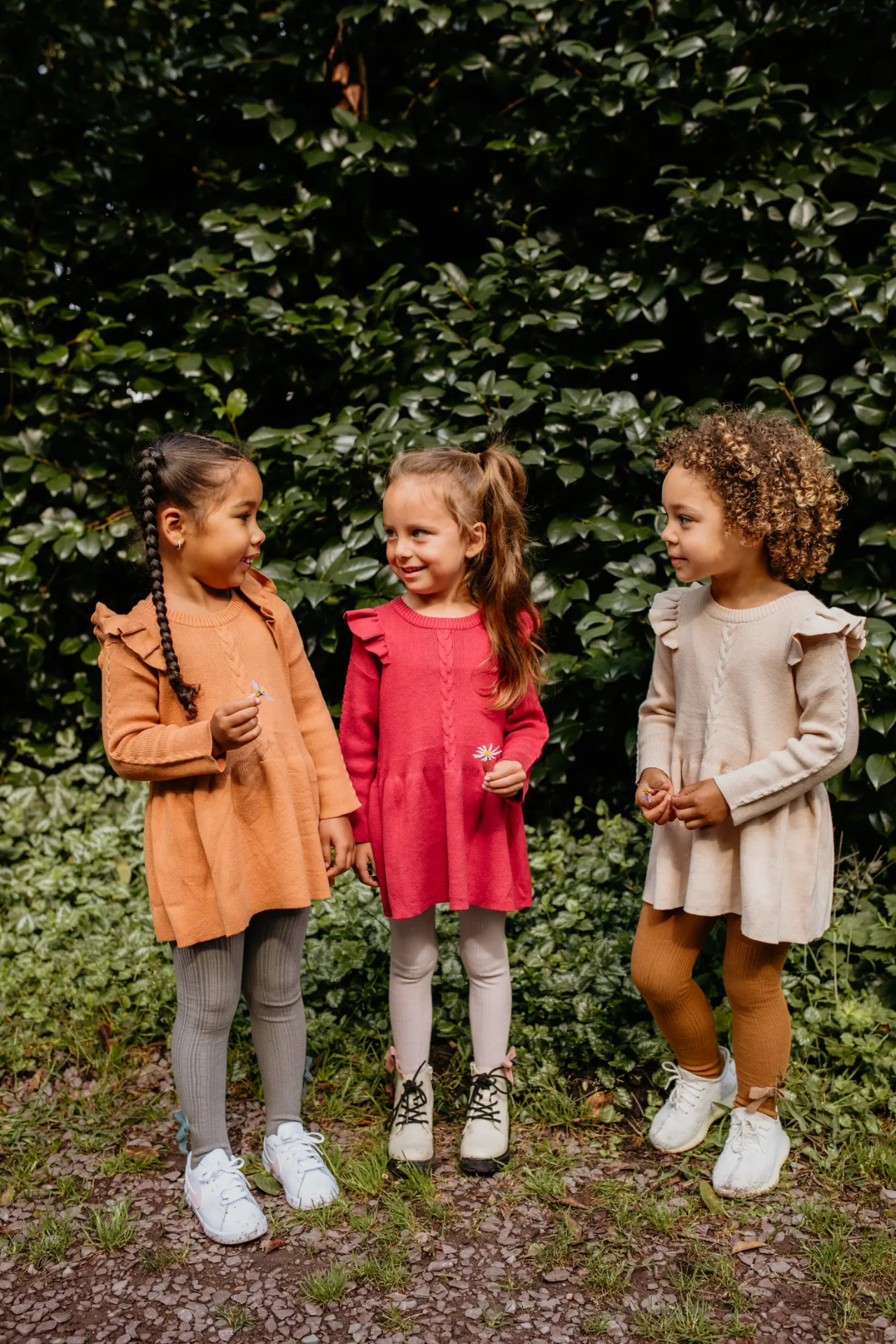 La Olivia Kids Mary tunic dress, Nude
