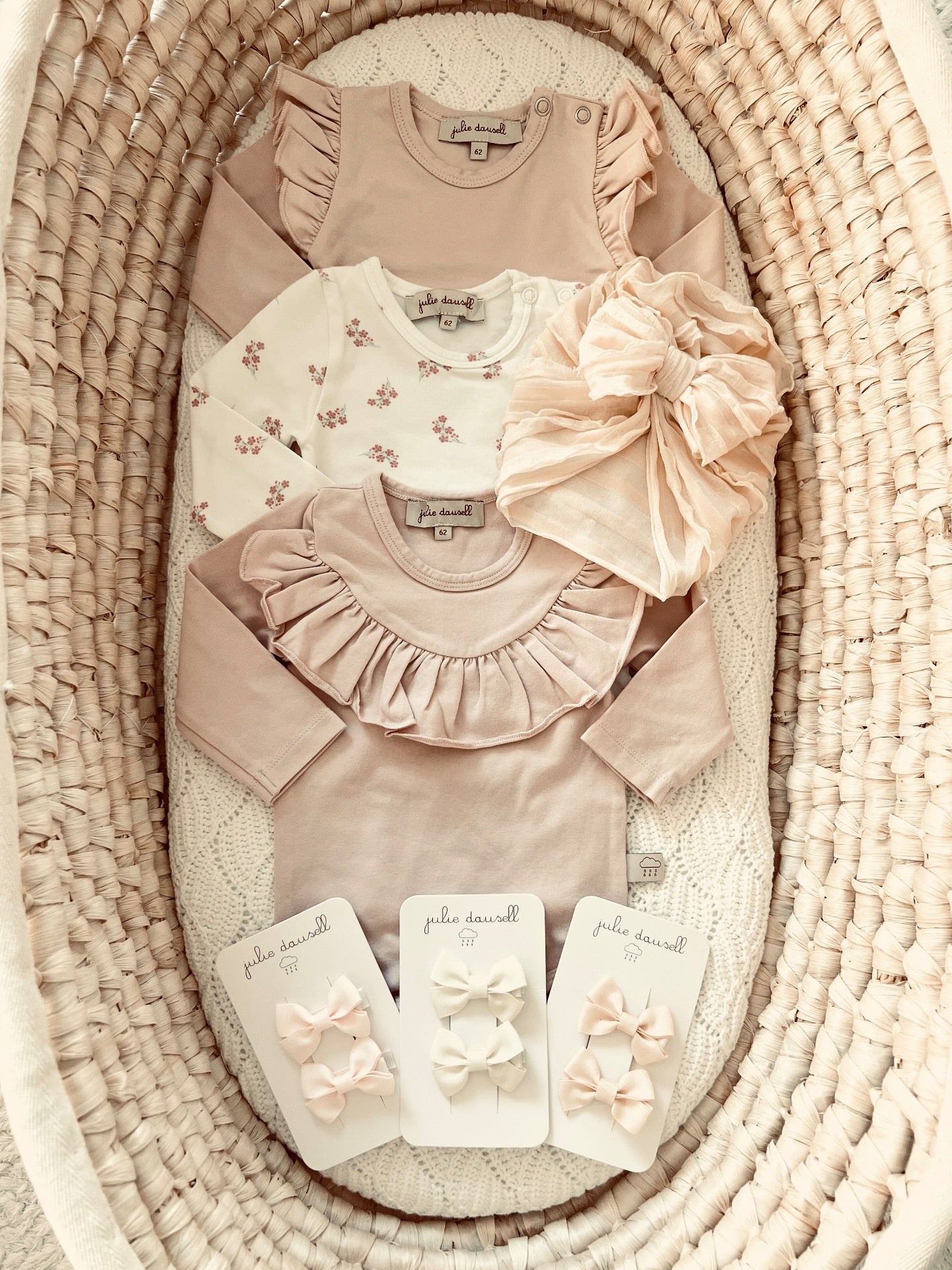 Julie Dausell Minna ruffle bodysuit, Nude