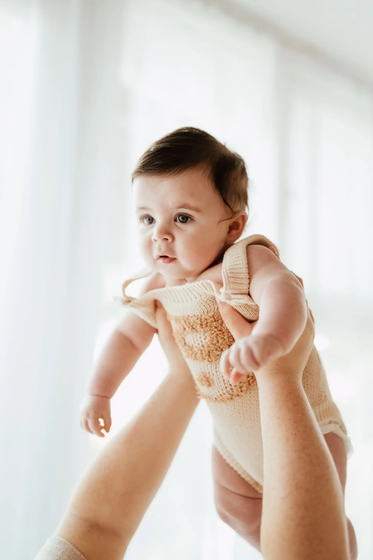 Baeb Basics Organic Yin Yan Knitted Romper - knitted romper, Milk