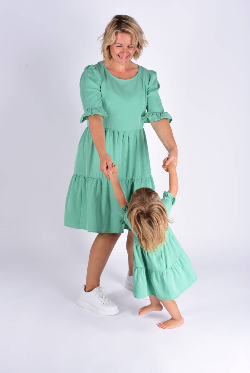 we samay - 100% TENCEL™ Hanging Dress Green -mekko, Mini