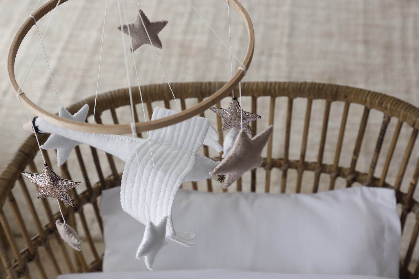 2 Stories Swan mobile