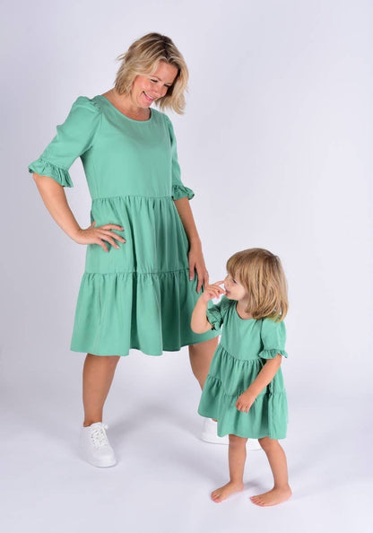 we samay - 100% TENCEL™ Hanging Dress Green -mekko, Mama