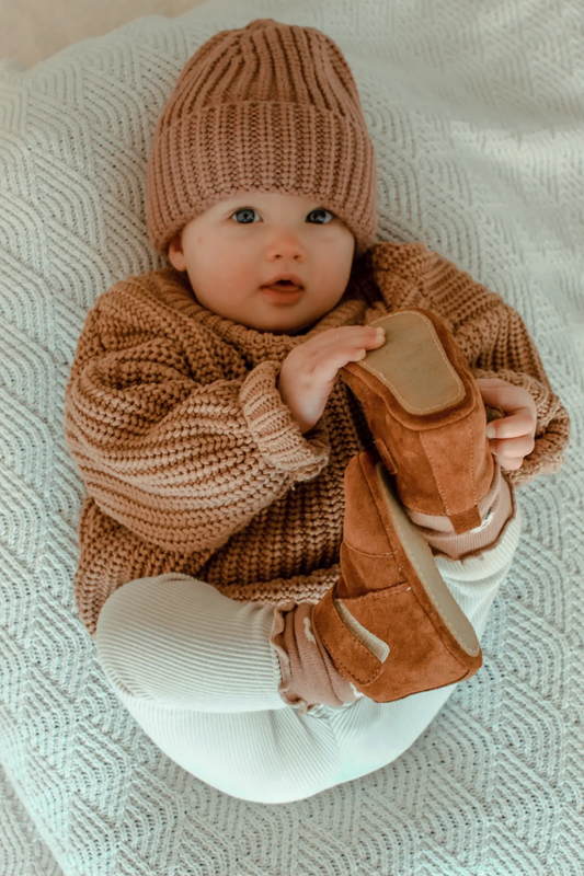 Teddy & James Classic Boots suede shoes, Cognac