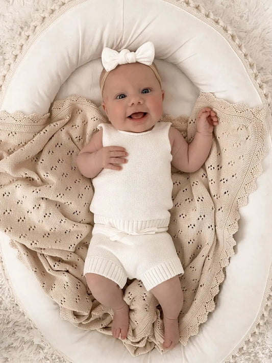 Little B's Nursery Summer Knit vauvan neulesetti