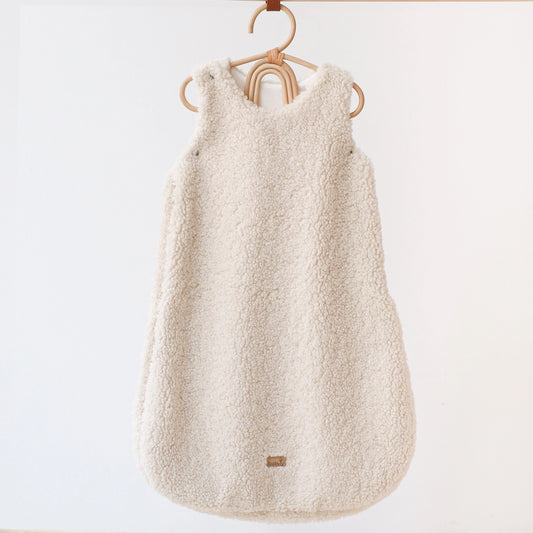 Babyly Teddy Dreams baby sleeping bag, Cream or Taupe