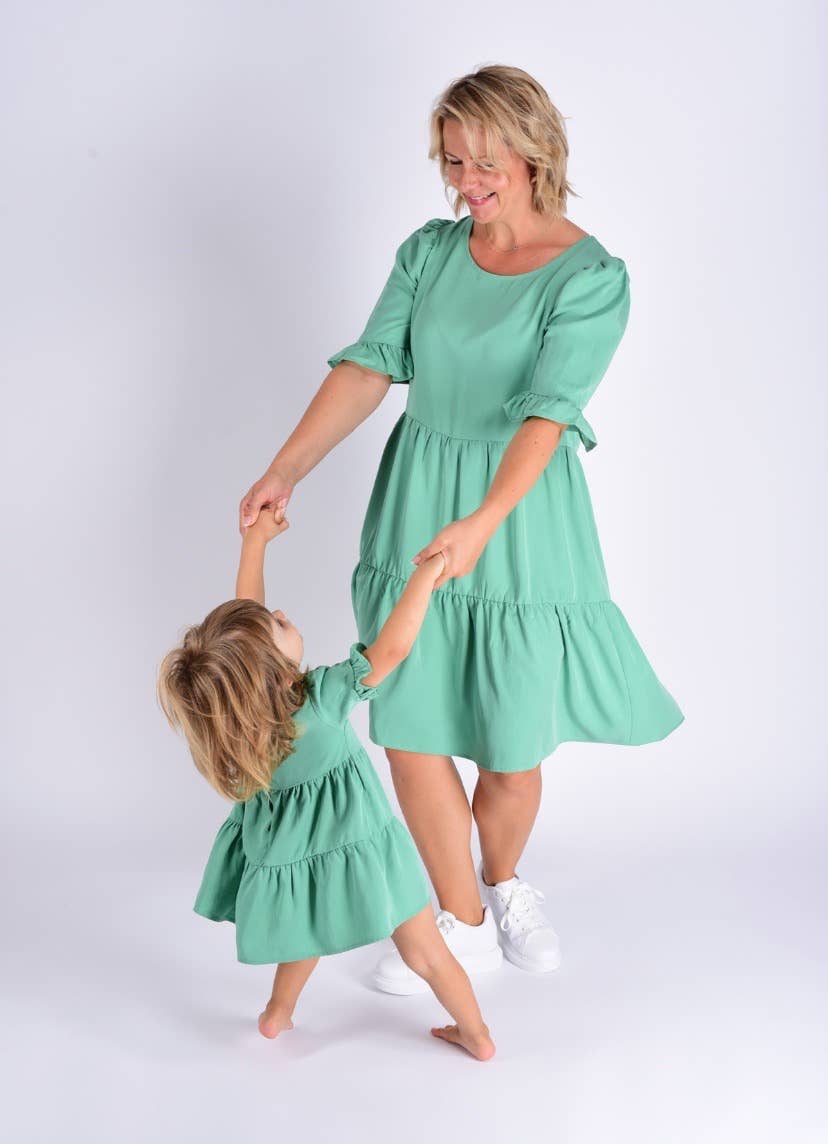 we samay - 100% TENCEL™ Hanging Dress Green -mekko, Mama