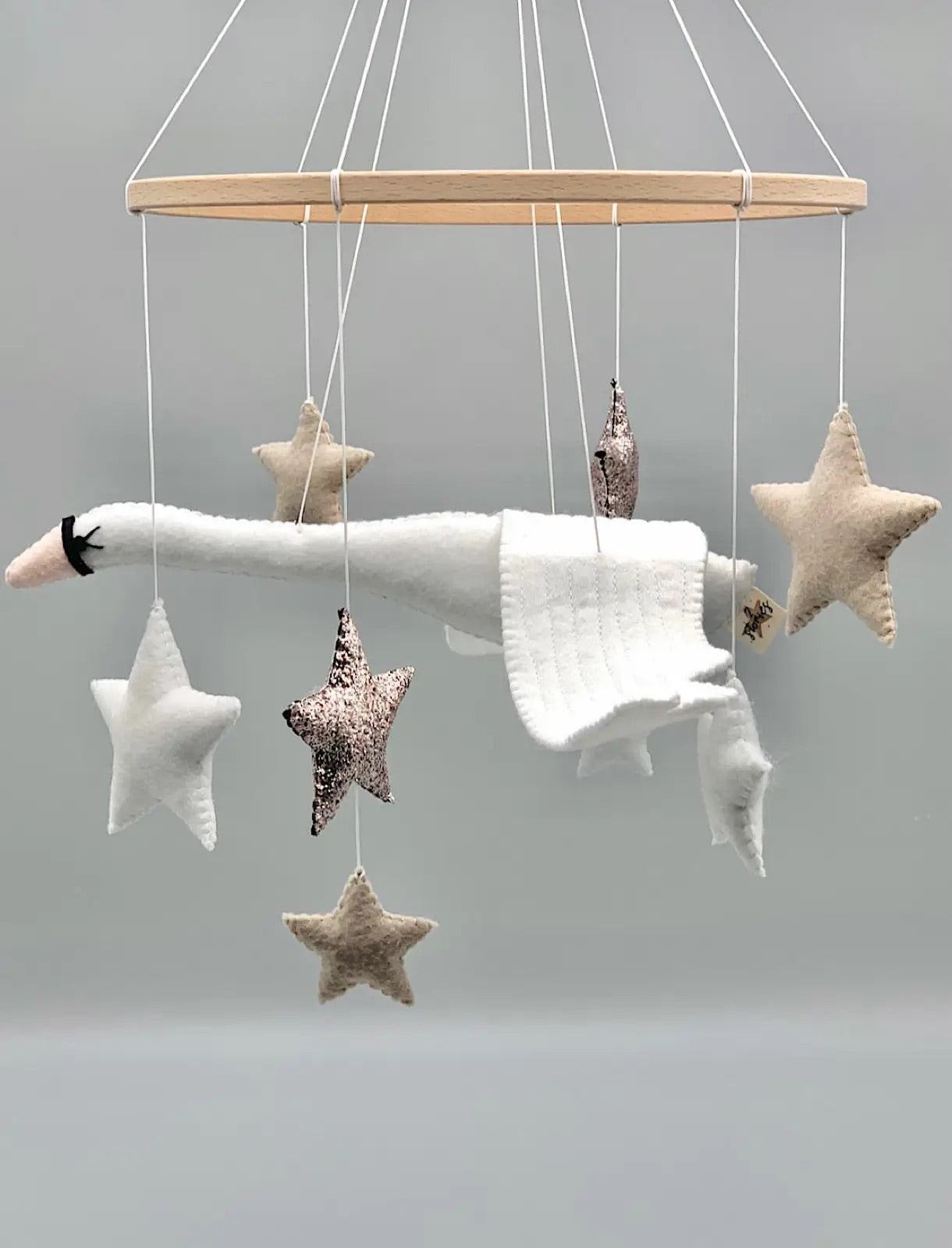 2 Stories Swan mobile