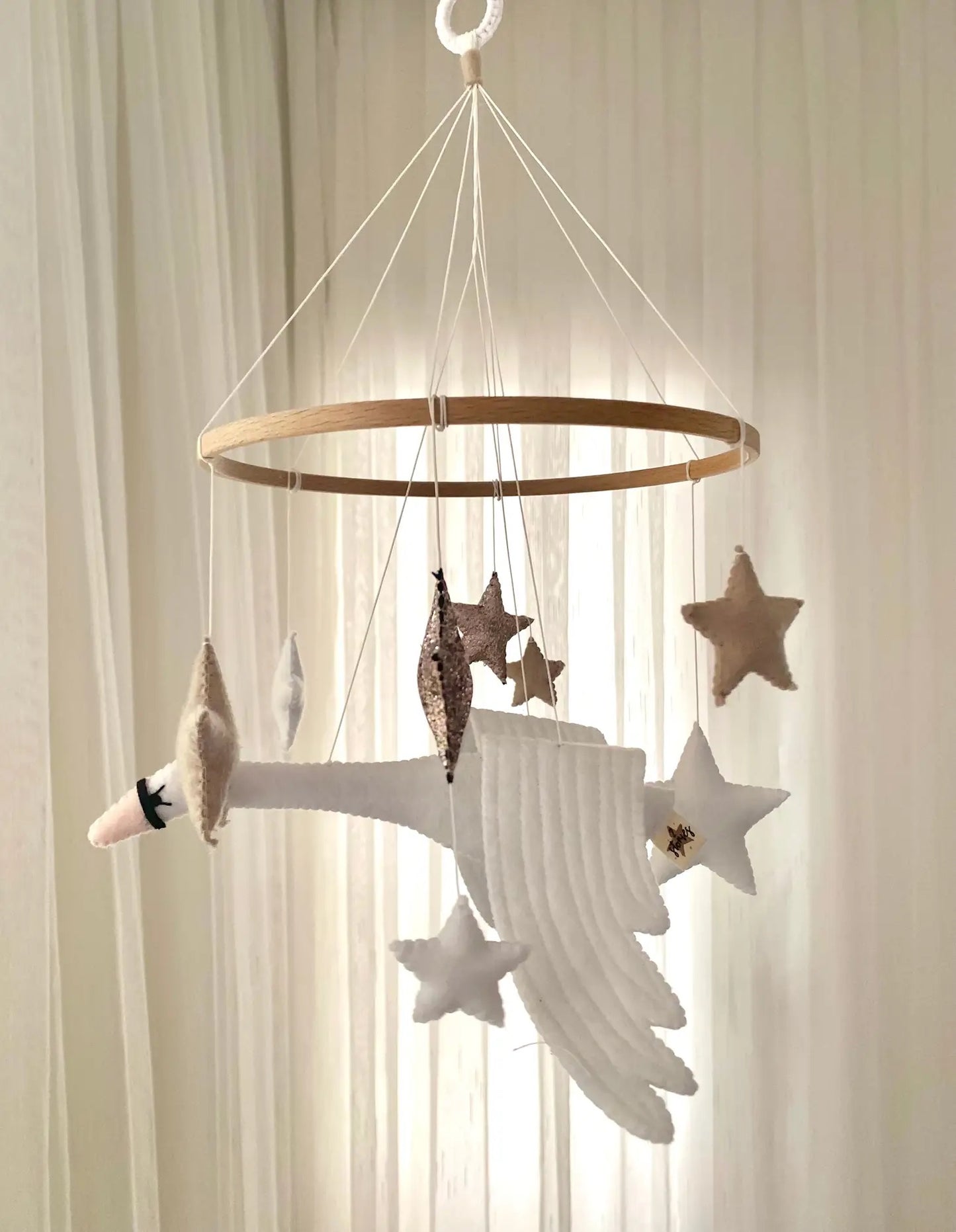 2 Stories Swan mobile