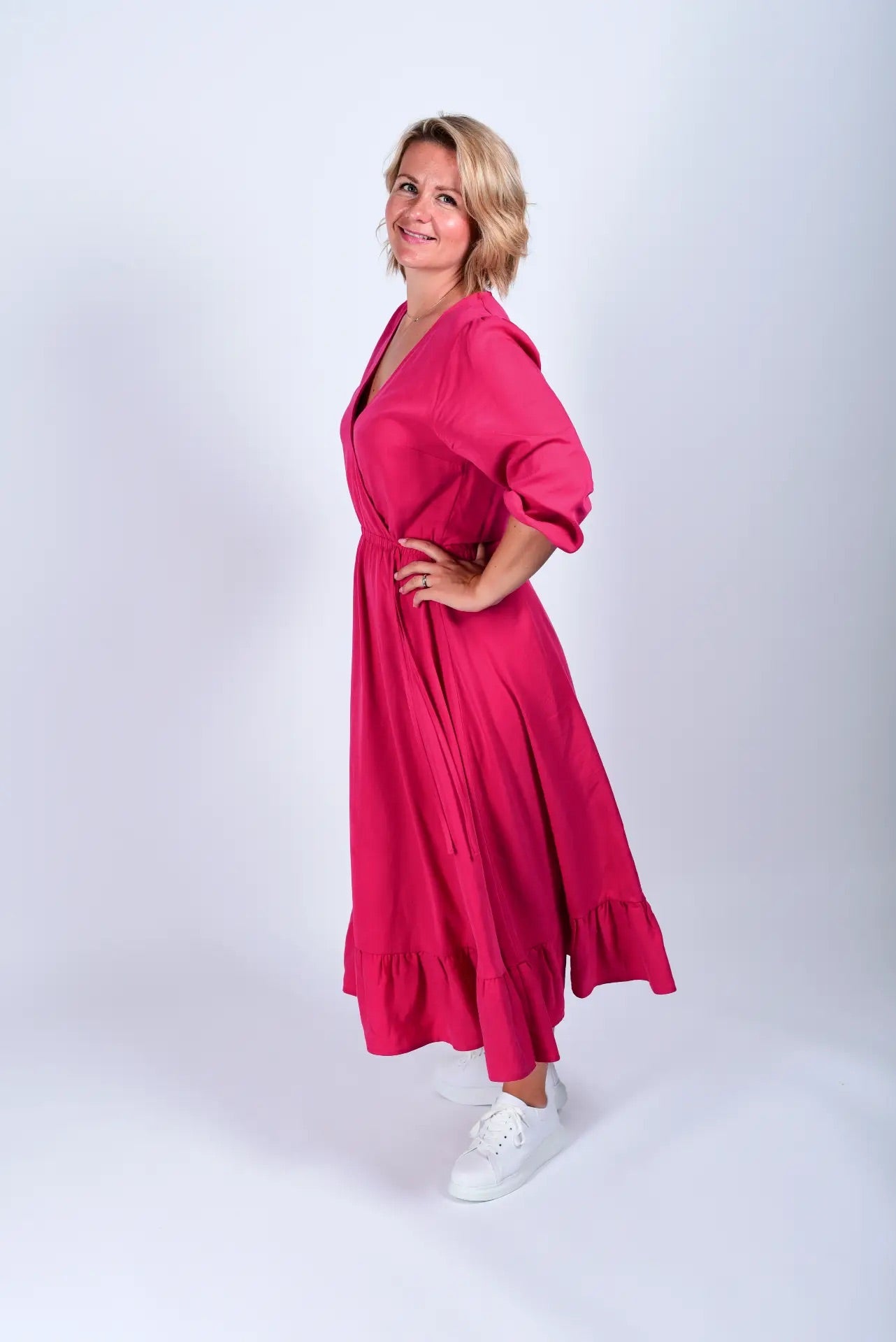 we samay - 100% TENCEL™ Pink Wrap -midimekko, Mama