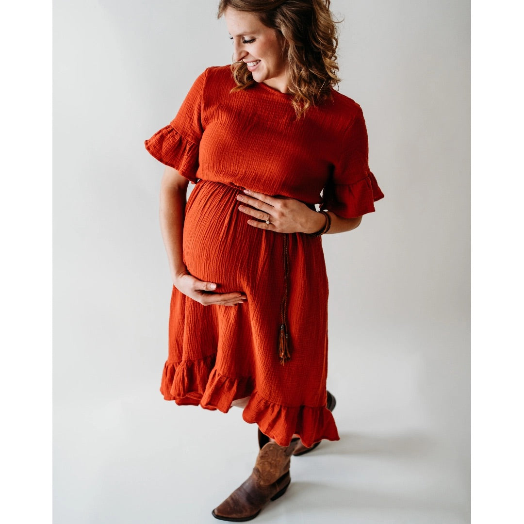 HAHA MAMA Clothing, Boho Mama Dress -mekko