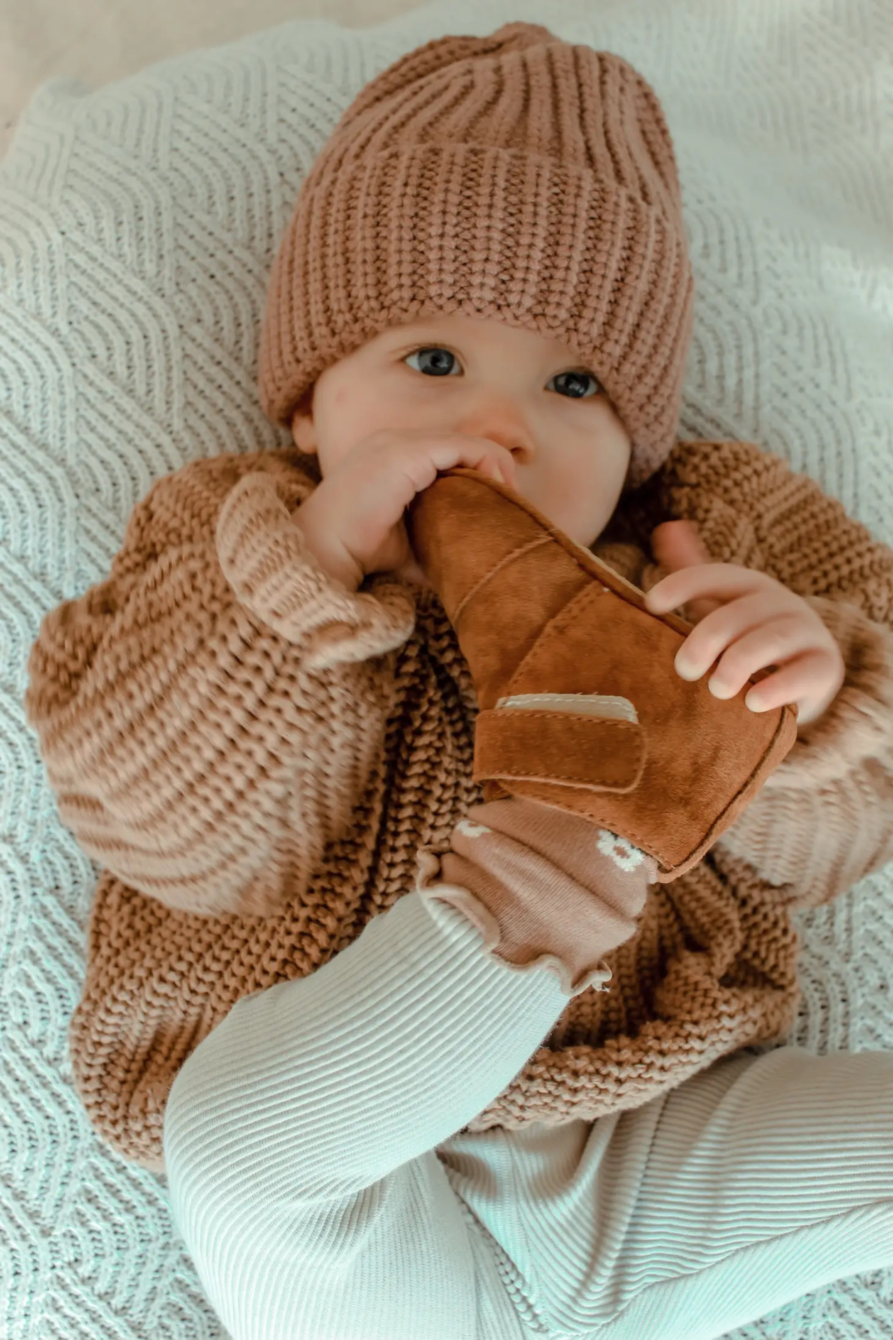 Teddy & James Classic Boots suede shoes, Cognac