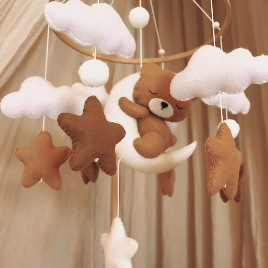 Little Loua Sleeping Teddy cradle mobile