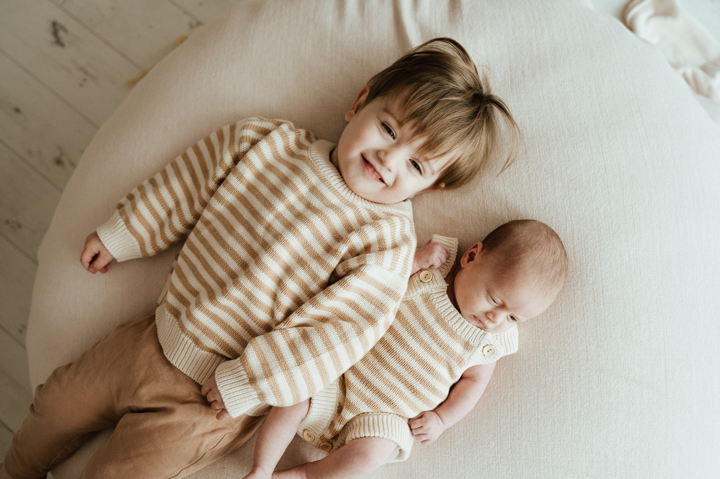 Baeb Basics Organic Striped Knit Romper