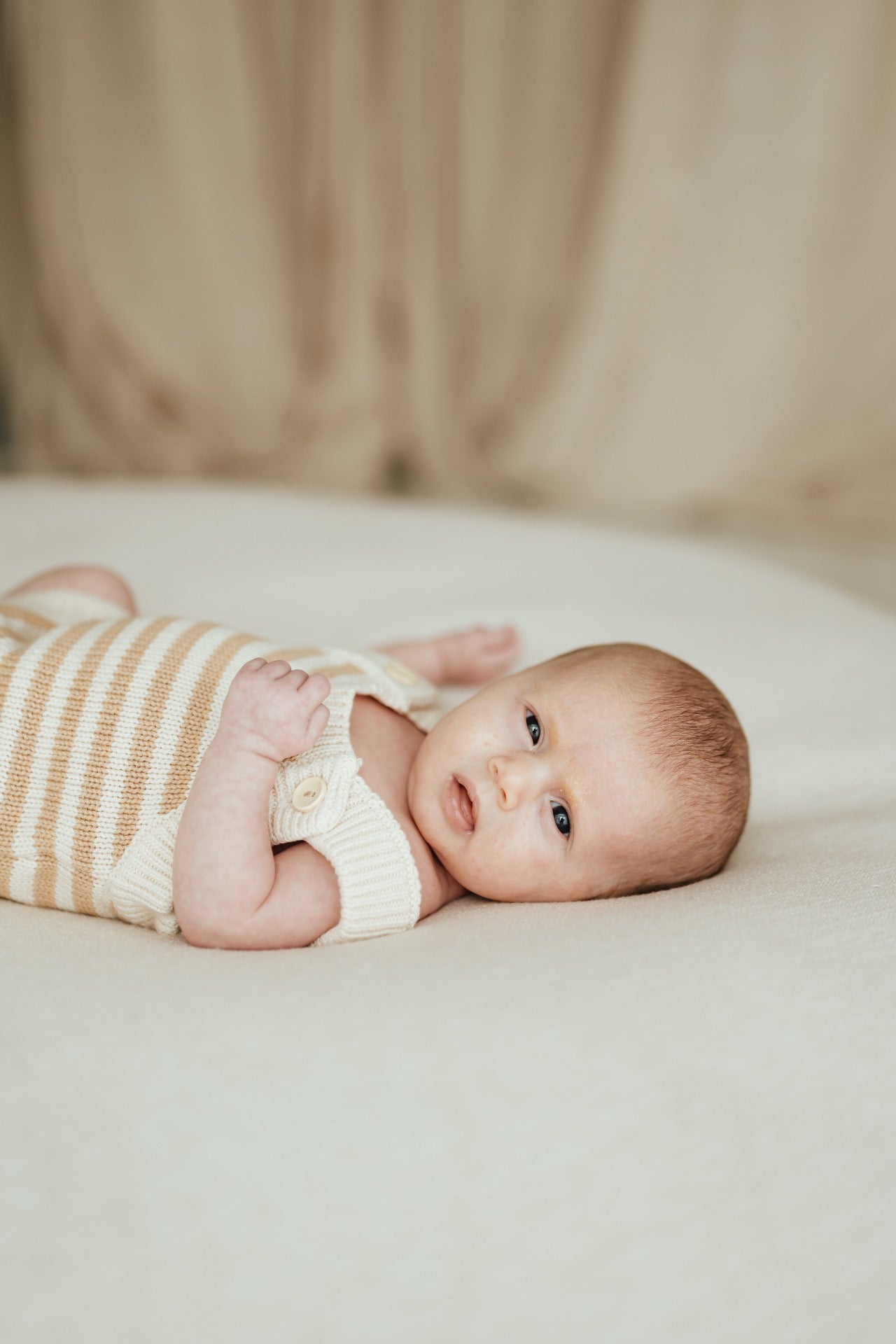 Baeb Basics Organic Striped Knit Romper