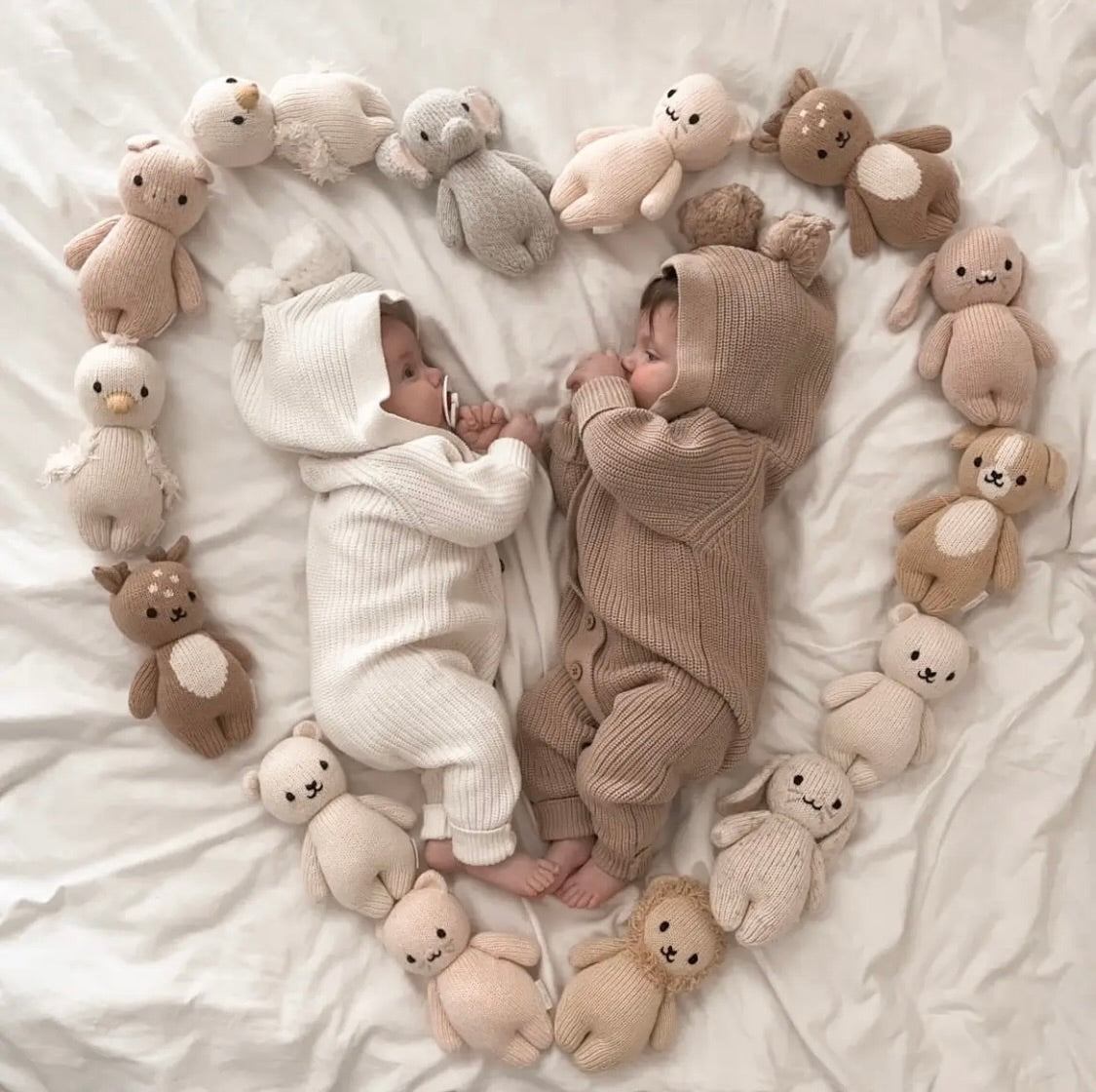 Little B's Nursery Classic Knit Hoodie, Milk