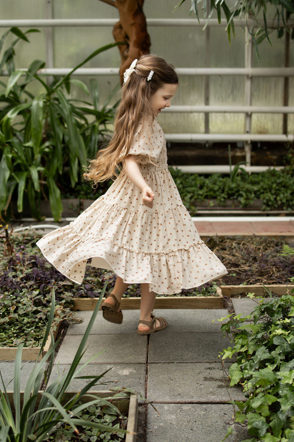 Katherine Brown Floral -mekko, Mini
