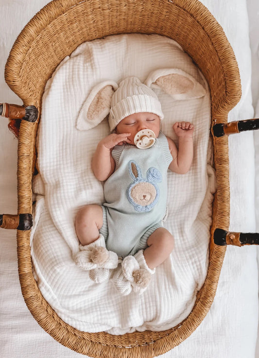 Indigo Dreams Sherpa Bunny Beanie -vauvan pipo pupukorvilla