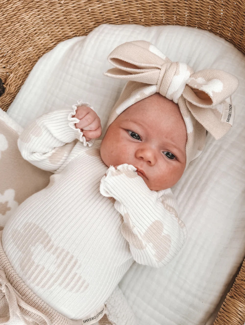 Indigo Dreams Lola -neulerusettipanta, Oatmeal