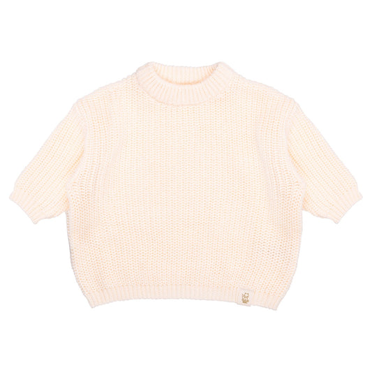 Moalie Big Knit Oversized Sweater -neulepusero vauvalle, Ecru