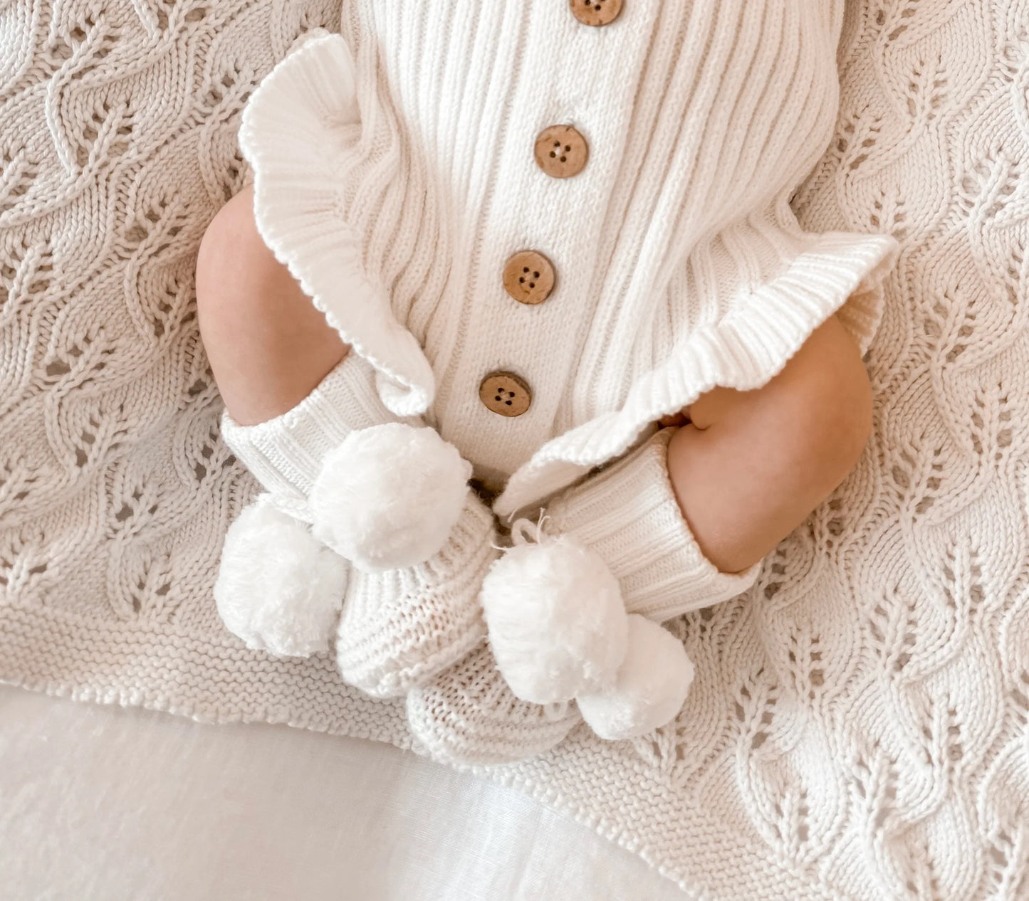 Little B's Nursery Booties -vauvatossut, Milk
