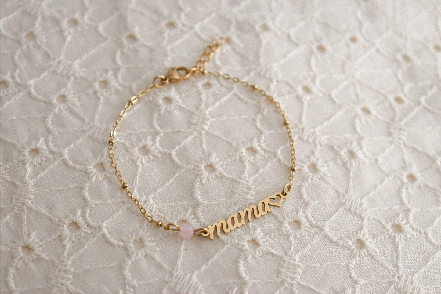 Saint Clairmont Mama & Rose Quartz -rannekoru, Kulta
