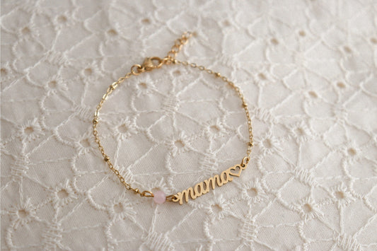 Saint Clairmont Mama & Rose Quartz -rannekoru, Kulta